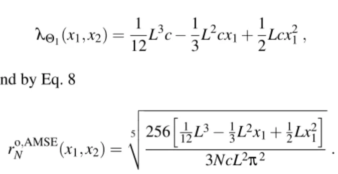 Fig. 1 shows, for c = 700, the natural estimator for this type of random closed set as a function of the bandwidth, expressed in pixel (1 pixel = 0.0029)