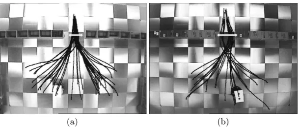 Fig. 4. Four diﬀerent test environments used to compare the two models qualitatively.1) Single-door test scenario, 2) Double-door test scenario, 3) Completely-enclosed testscenario, 4) Enclosure with a single door