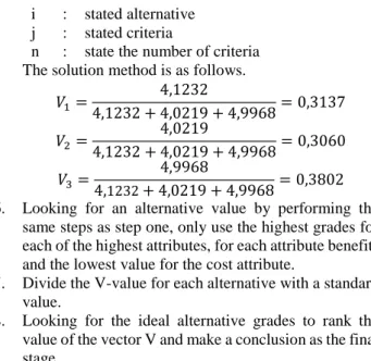 Table 4. Alternative Values and Criteria 