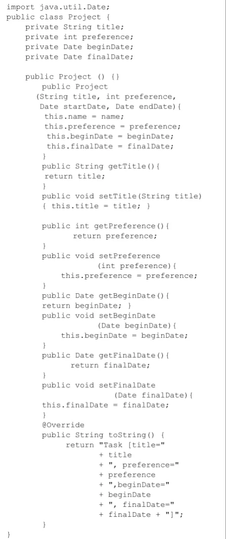 Figure 3: POJO (Plain Old Java Object) 