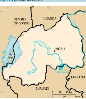 Figure 1. Kagera River Basin location.                                            