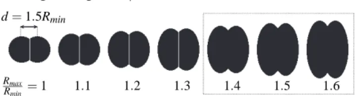 Fig. 1. Watershed based segmentation on circular fused objects.