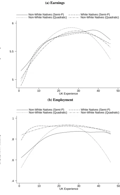Figure 1. Experience Profiles: Native Born 