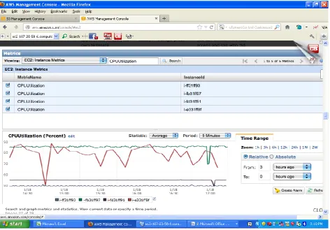 Figure 5 Utilization Graph in Amazon EC2 Cloud 