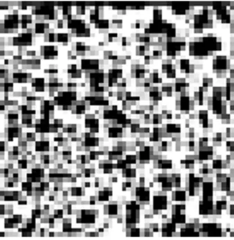 Fig. 3. A first guess particle model binary image - the result of transformation of a part of the image depicted in Fig