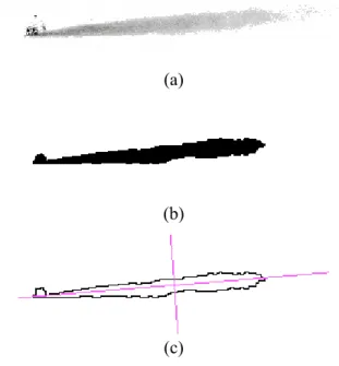 Fig. 4. (a) A shape contour coding with the Freeman 4 - code and the edges indexing. (b) The vertices indexing.