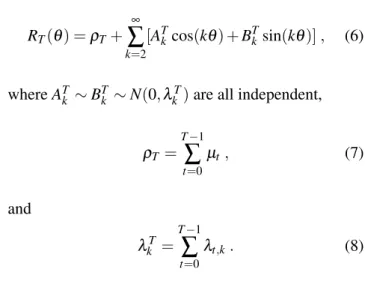 Fig. 2 shows simulations of the increment process Z t from time t to t + 1 for different values of α t and