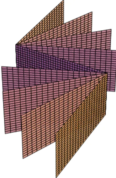 Fig. 6. Planes P t from another viewpoint.