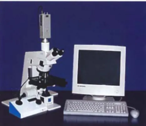 Fig. 1. A computerized stereology system (Stereologer, Systems Planning and Analysis, Inc., Alexandria, VA).