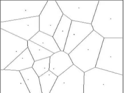 Fig. 7. The Voronoï tessellation obtained by Massive Marching, compared to Fast Marching.