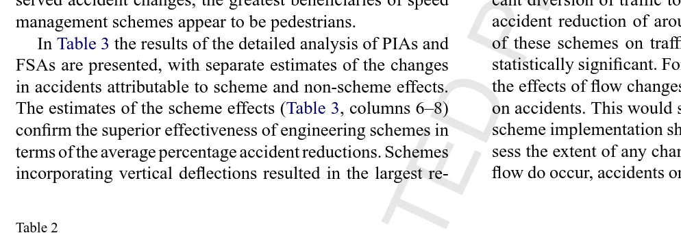 Table 2Summary of observed accidents