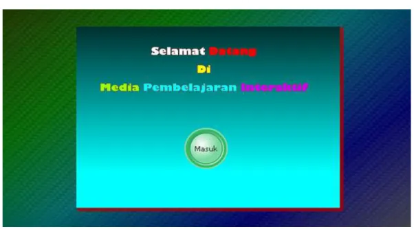 Figure 1. Front page of Interactive Multimedia in Exposition Text Learning  2. Menu / Home Display Results 