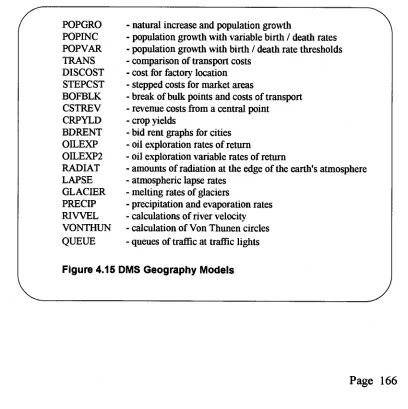 Figure 4.15 DMS Geography Models 