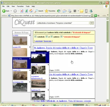 Figure 2 shows the menu interfaceDHTML menu that represented the concept hierarchy is displayed