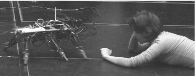 Figure 1: Zephyrus (robot) and Elizabeth Collier (dancer) 