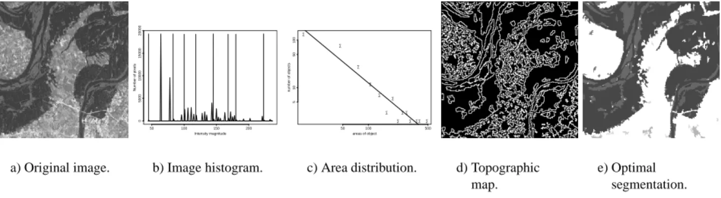 Fig. 1. Segmentation of a (256 } 256) satellite image (K  8,
