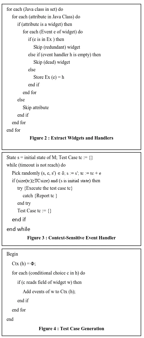 Figure 2 : Extract Widgets and Handlers 