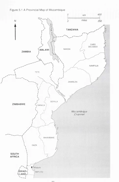 Figure 5.1 A Provincial Map of M ozam bique