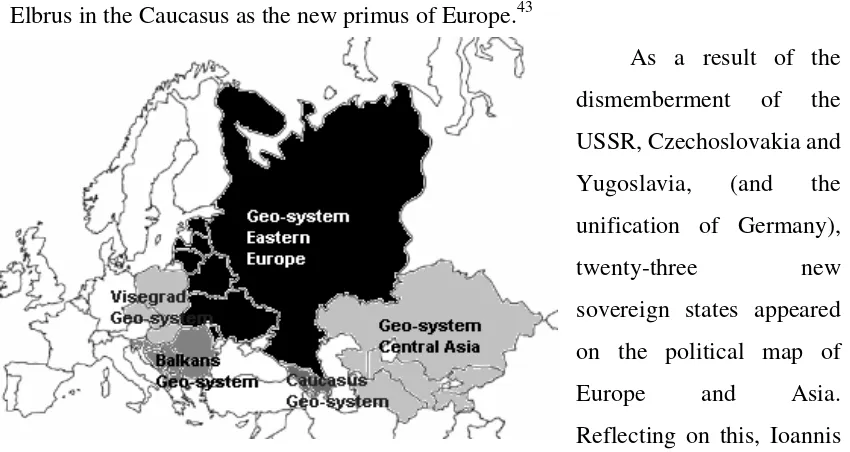 Fig. 2a and 2b Five Newly Emerged Geo-Systems in Eurasia 