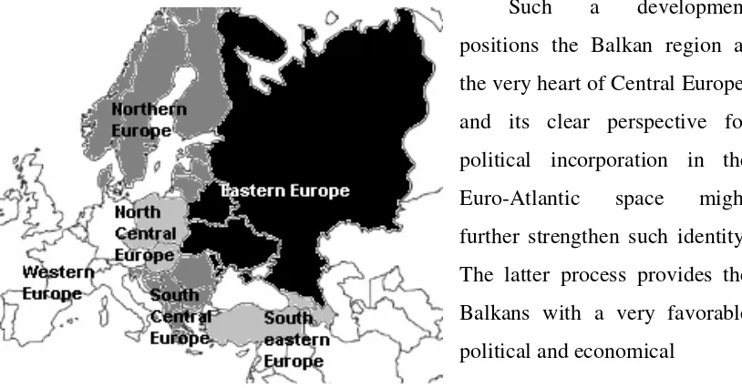 Fig.3 The New Geographical Mapping of New Europe  