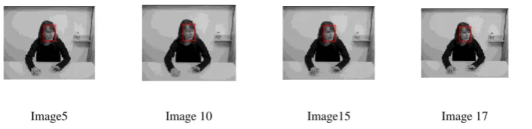 Figure :  same image using max-histogram for tracking the face  