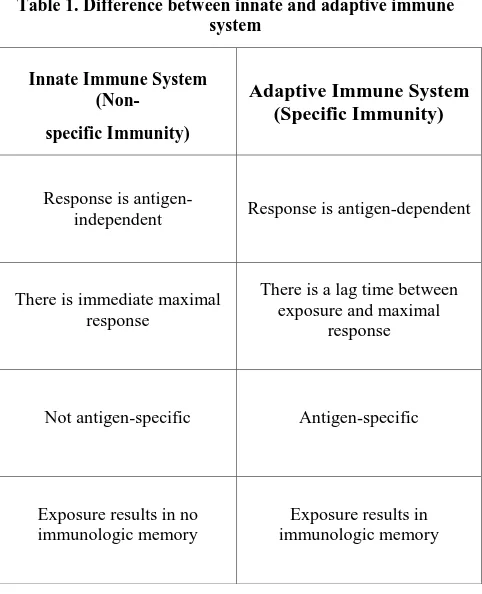 Fig 3: Human Immune System Architecture  