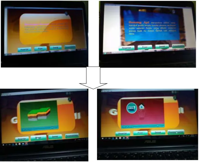 Figure 4.3. Interactive Multimedia Display Before and after Product Revision 