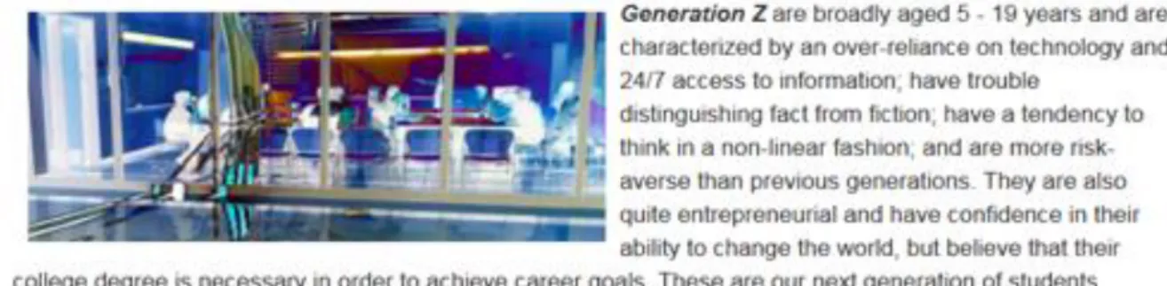 Figure 4: Excerpt from promotional material for an education conference. 