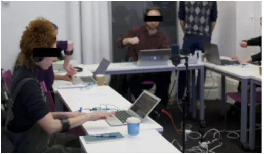 Figure 3: Workshop participants using re- re-gression and temporal modelling.