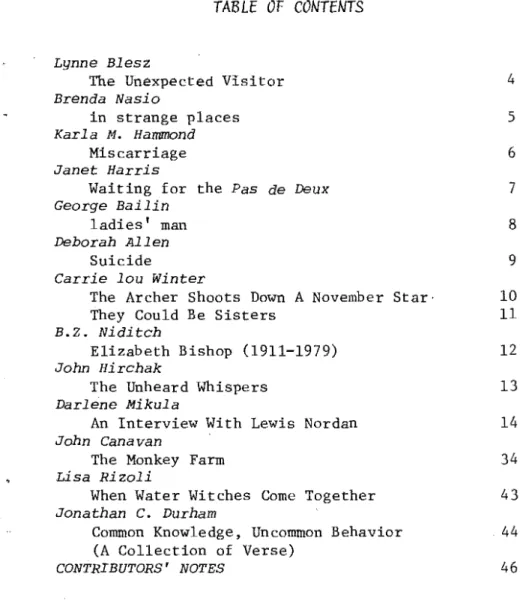 TABLE  OF  CONTENTS 