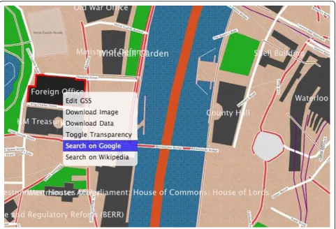 Figure 8 A right-click context menu in Cartagen.
