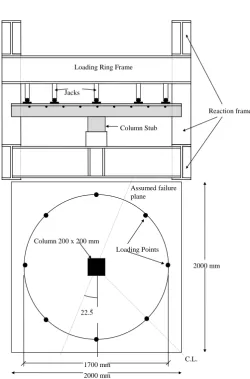 Figure 1  Slab geometry and schematic representation of test set-up 