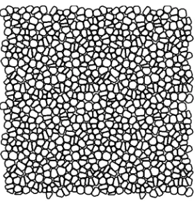Fig. 12.Cross section of grains used for the micromagnetic simulations.