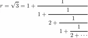 Table 1.as a function of the order l =p Continued-fraction approximations to r3 of the truncation