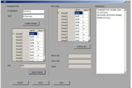 Fig 8(b): LRC matching check at receiver 