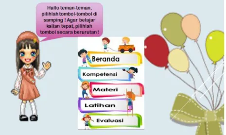 Figure 1. Display Menu PowerPoint-based Interactive Video  Display  Menu  is  the  main 