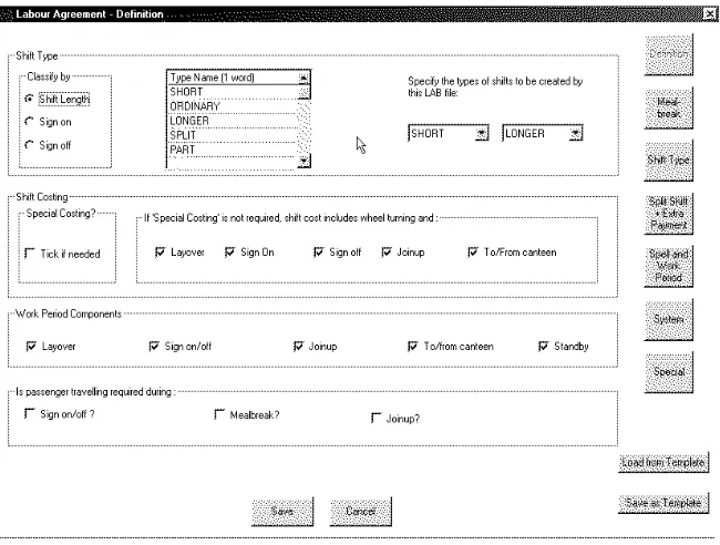 Figure 3: View/Edit Facilities in the TRACS II Workbench