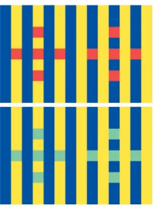 Figure 1.4 – Although all the squares have the same edges, they appear different. Squares in the 