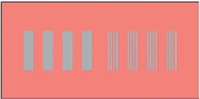 Figure 1.6 – Red lines seem lighter with the white background and darker with the black background