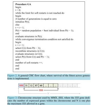 Figure 3. Chromosome structure used by MMX_SSS, where the SSS gene dedi-cates the number of expressed genes within the chromosome and N is one plus the maximum SSS allowed in a gene