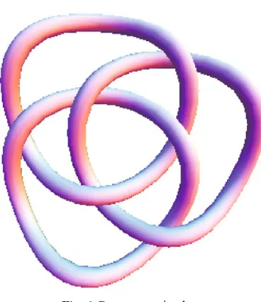 Fig. 6. Borromean ring knot.
