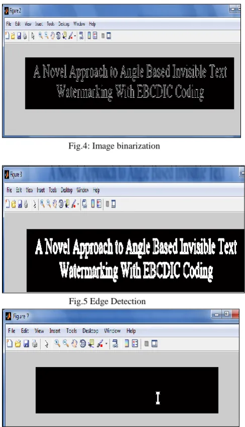 Fig.4: Image binarization  