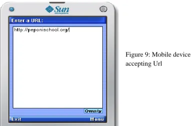 Figure 11: Mobile device  making connection 