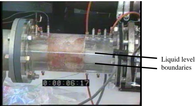 Figure 14.  Enlarged view of one frame (f) to show how estimates of stratified level may be verified from synchronised video frame