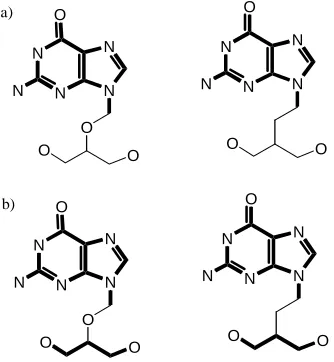 Figure 2.  a) Connected MCES  b) Disconnected MCES  