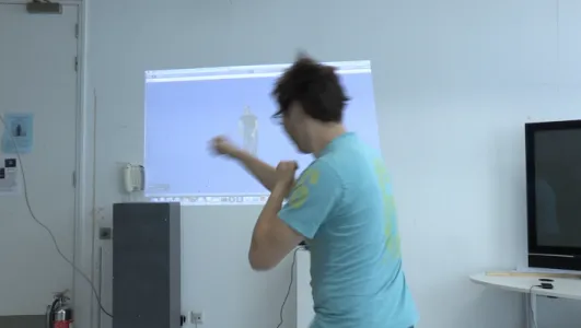 Fig. 6. Body language interaction with a virtual character