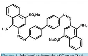 Figure 1. Molecular formula of Congo Red.               