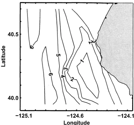 Figure 6. Depth of the evaporation duct (m). 