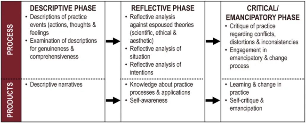 Figure 1 Kim’s Critical Reflective Inquiry Model 