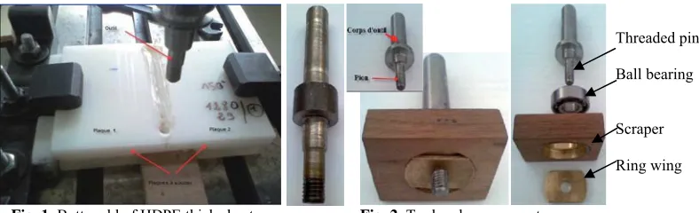 Fig. 1. Butt weld of HDPE thick sheet.